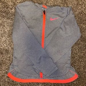 3/10 Girls striped zip up sweater